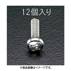 M6x50mm 鍋頭小ねじ（ステンレス製/12本） EA949SJ-66