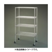 EA976AZ-4 [910x460x1860mm メタルラック（大口径キャスター付）]