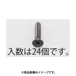 M3x15mm 皿頭小ねじ（ステンレス/黒色/24本） EA949TF-315