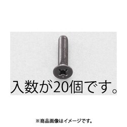 M3x20mm 皿頭小ねじ（ステンレス/黒色/20本） EA949TF-320