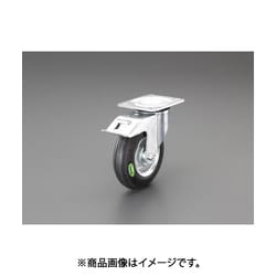 200mm キャスター（自在金具・ブレーキ付/ソフトラバー） EA986GA-23