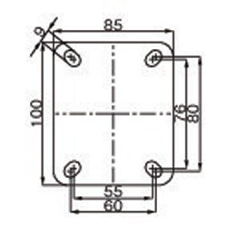 ヨドバシ.com - エスコ ESCO EA986HJ-11 [100mm キャスター（自在金具