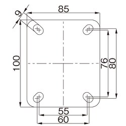 ヨドバシ.com - エスコ ESCO EA986GL-12 [125mm キャスター（自在金具