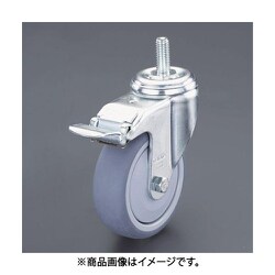 75mm/M10 キャスター（自在・ねじ・ブレーキ付） EA986GQ-12