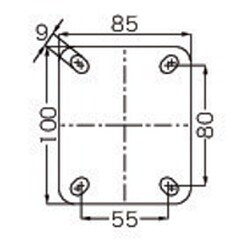 ヨドバシ.com - エスコ ESCO EA986HE-21 [100mm キャスター（自在金具