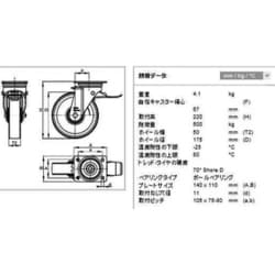 ヨドバシ.com - エスコ ESCO EA986HP-5 [175mm キャスター（自在金具