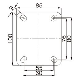 ヨドバシ.com - エスコ ESCO EA986JE-1 [100mm キャスター（自在金具