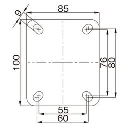 ヨドバシ.com - エスコ ESCO EA986JE-2 [125mm キャスター（自在金具