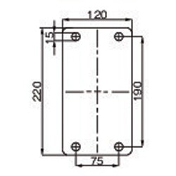 ヨドバシ.com - エスコ ESCO EA986JG-250 [250mm キャスター（固定金具