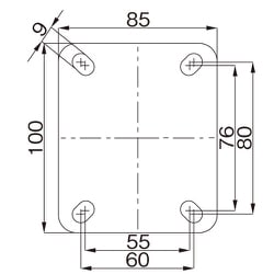 ヨドバシ.com - エスコ ESCO EA986KA-12 [125mm キャスター（自在金具