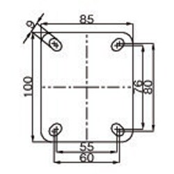 ヨドバシ.com - エスコ ESCO EA986KA-61 [100mm キャスター（自在金具