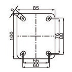 ヨドバシ.com - エスコ ESCO EA986KG-11 [100mm キャスター（自在金具