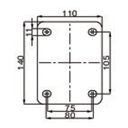 ヨドバシ.com - エスコ ESCO EA986KG-12 [125mm キャスター（自在金具