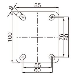 ヨドバシ.com - エスコ ESCO EA986LC-100A [100mm キャスター（固定