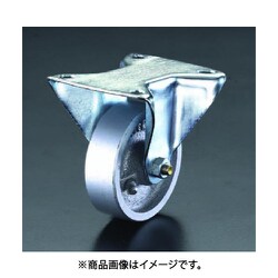 エスコ/ESCO 125mm キャスター（固定金具・スティール車輪） EA986N