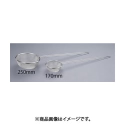 Φ250/0.42mm/ 8メッシュ こし網（柄付・ステンレス製） EA992CM-65