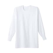 【遠赤外線加工スムース肌着】長袖丸首 2枚組 LLサイズ ホワイト RP28082
