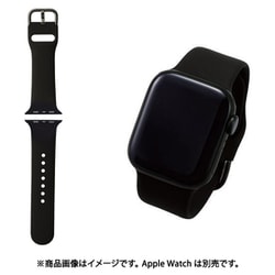 AW-41BDSCBK [アップルウォッチ バンド Apple Watch SE （第2世代/第1世代）/Series 10/9/8/7/6/5/4/3/2/1 [42 41 40 38mm] シリコン ベルト 耐衝撃 ブラック]