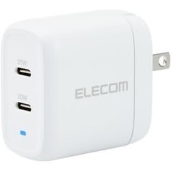 USB急速充電器 USB PD(パワーデリバリー)対応 最大合計出力40W USB-C×2 GaN（窒化ガリウム）搭載 スイングプラグ採用 ホワイト MPA-ACCP25WH