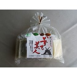 有機JAS三色角餅6個入巾着袋（いずも美人）