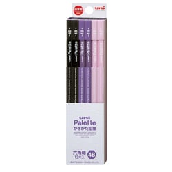 uni palette（ユニパレット） 6角鉛筆 4B 1ダース（12本） パープル K56374B