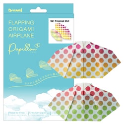 VRT42745 [FLAPPING ORIGAMI AIRPLANE 02. Tropical Dot Papillon]