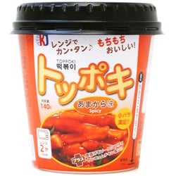 KJ カップトッポキ あまから味 140g [期限切迫商品（賞味期限：2025年11月11日）]
