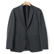 P521W211 L [【パジャマスーツ】プリントポンチジャージジャケット セットアップ着用可 Lサイズ グレー]