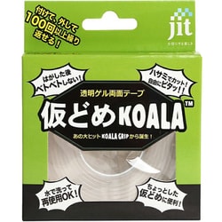 仮どめKOALA（仮どめコアラ） 透明ゲル両面テープ  厚さ：2mm 幅：2cm 長さ2m JK-01