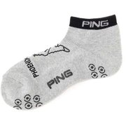 621-2186200-022-FR [ゴルフソックス メンズ Mr.PING L字アンクルソックス グレー]