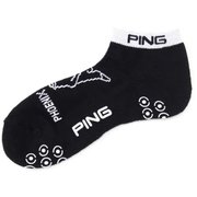 621-2186200-120-FR [ゴルフソックス メンズ Mr.PING L字アンクルソックス ネイビー]