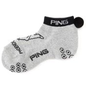 622-2186200-022-FR [ゴルフソックス レディース Mr.PING L字アンクルソックス グレー]