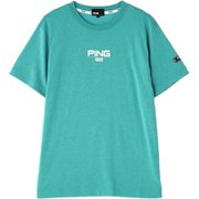 621-2164400-111-LL [ゴルフシャツ メンズ PING APPAREL 半袖Tシャツ LLサイズ ブルー]