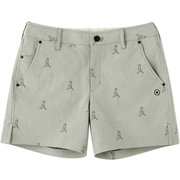 622-2132300-020-M [ゴルフパンツ レディース Mr.PING 飛び柄ジャガード ショートパンツ Mサイズ グレー]