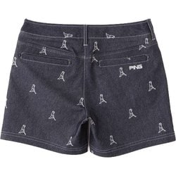 PING ピン　セットアップ　ロゴジャガード　ゴルフ　レディース　M 上下　白黒 PING ピン セットアップ ロゴジャガード ゴルフ レディース M