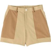 622-2132303-040-M [ゴルフパンツ レディース 配色切り替え ショートパンツ Mサイズ ベージュ]