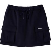 622-2134305-120-S [ゴルフスカート レディース スウェットスカート Sサイズ ネイビー]
