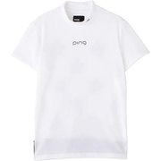 622-2168303-030-L [ゴルフシャツ レディース スタープリント ハイネックシャツ Lサイズ ホワイト]