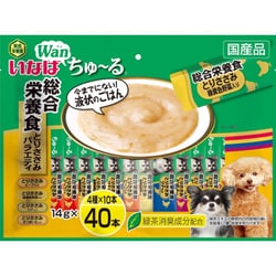 いなば wanちゅ～る 機能性 総合栄養食 とりささみバラエティ [犬用おやつ 14g×40本 国産 緑茶消臭成分配合]