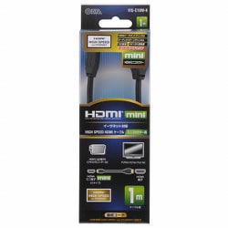 HDMI-mini HDMI ケーブル 1m VIS-C10M-K