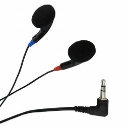 ステレオイヤホン 2m ブラック EAR-0009