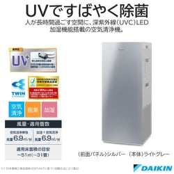 ヨドバシ.com - ダイキン DAIKIN ACKB70Y-S [UV加湿ストリーマ空気清浄