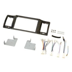 TBX-Y025 [トヨタ ハイエース用8インチカーナビゲーション用インストレーションセット（黒木目調パネル）]
