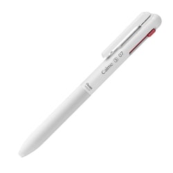Calme（カルム） 3色ボールペン 0.7mm グレイッシュホワイト軸 BXAC37W