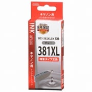 互換インクカートリッジ キヤノン BCI-381XLGY グレー 増量タイプ INK-C381XL-GY