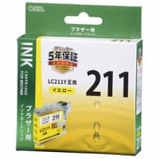 互換インクカートリッジ ブラザー LC211Y イエロー(染料) INK-B211B-Y