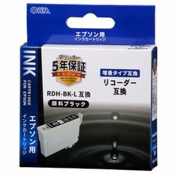 互換インクカートリッジ エプソン リコーダー RDH-BK-L ブラック（顔料） INK-ERDHLB-BK