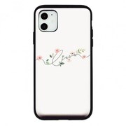 ci06801302-01-ip12 [スライドミラーICケース LINE FLOWER 01 iPhone 12用]
