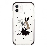 ci02612502-01-ip12 [ブラッククッションバンパーケース BLACK BUNNY 01 iPhone 12用]