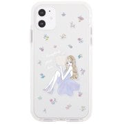 ci03122501-01-ip12 [ホワイトクッションバンパーケース LAVENDER GIRL 01 iPhone 12用]